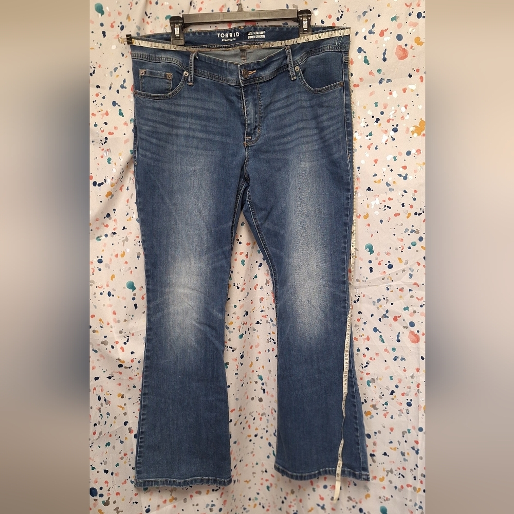Womens Torrid Jeans Luxe Slim Boot Super Stretch- Flares 16R